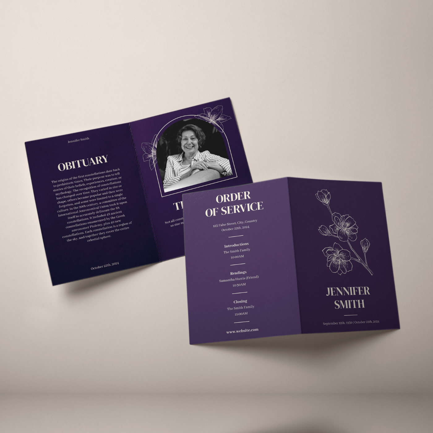 Folded Business Cards