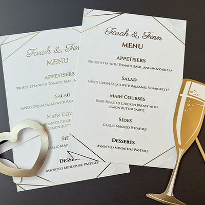 Raised Foil Card Flyers